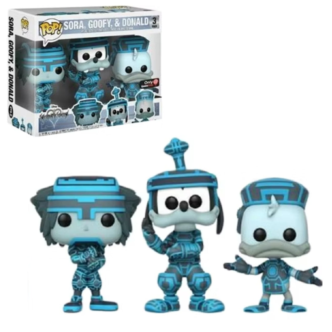 Sora , Goofy & Donald (3pack) – Funko King Q8