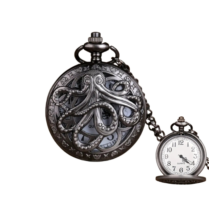 Octopus theme pocket watch