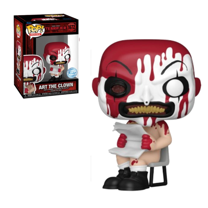 Art the Clown seated