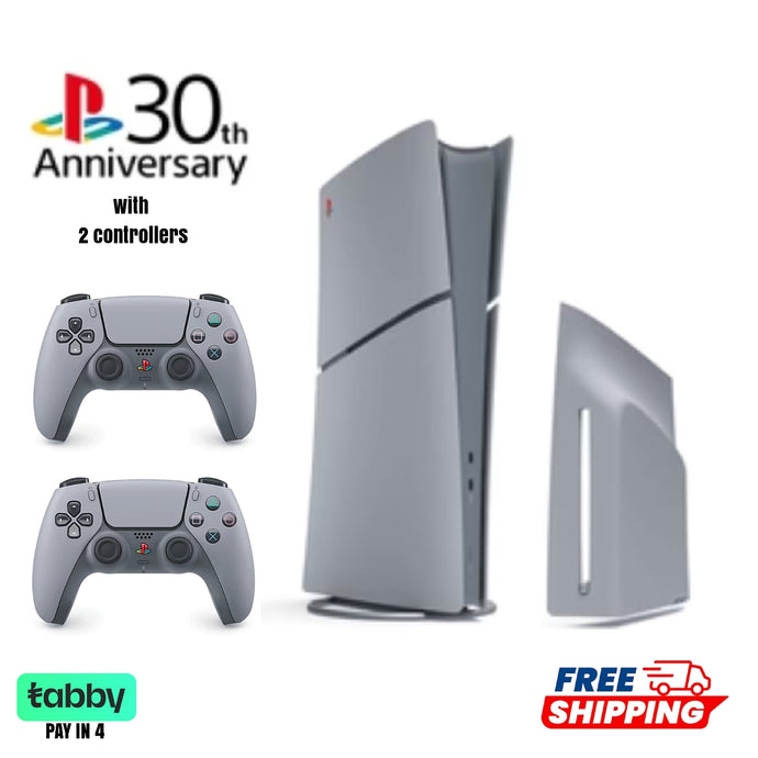 Sony PlayStation 5 (PS5) Gaming Console Digital Edition – 30th Anniversary Limited Edition (2 controllers)