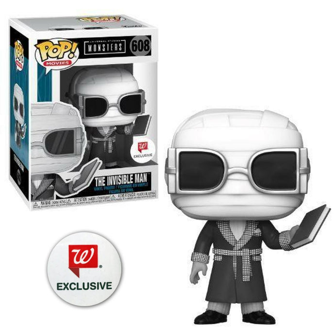 Invisible man with book