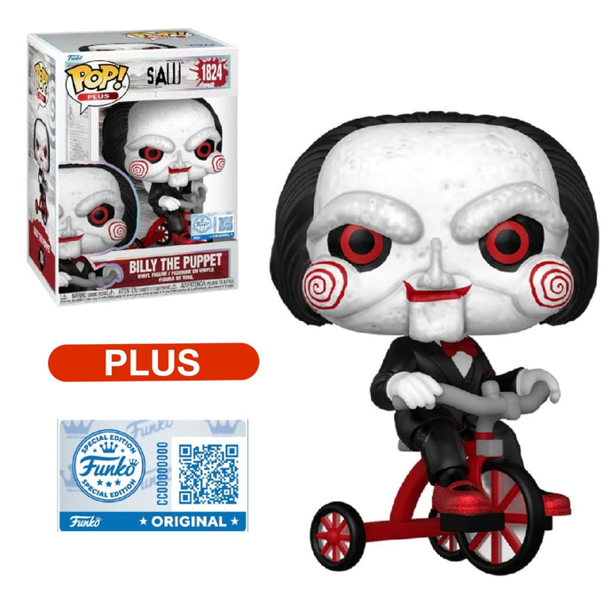 Billy the Puppet (on tricycle)