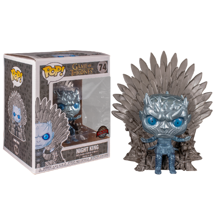 Night king on throne (chrome)