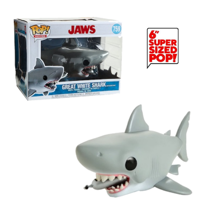 Great White Shark with Tank