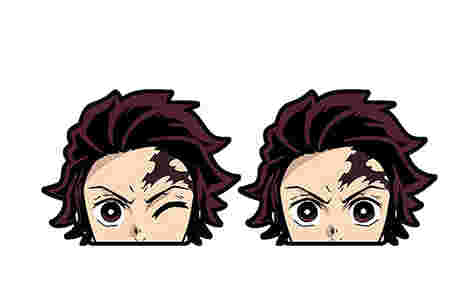 3D Motion Anime Stickers Waterproof Motion Demon Slayer - Tanjiro Kamado