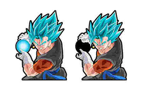 3D Motion Anime Stickers Waterproof Motion Dragon Ball Z DBZ