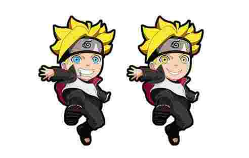 3D Motion Anime Stickers Waterproof Motion Naruto - Boruto Uzumaki