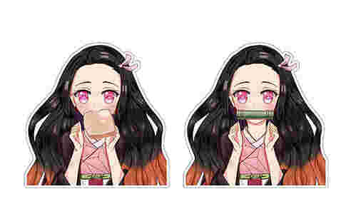 3D Motion Anime Stickers Waterproof Motion Demon Slayer - Nezuko Kamado