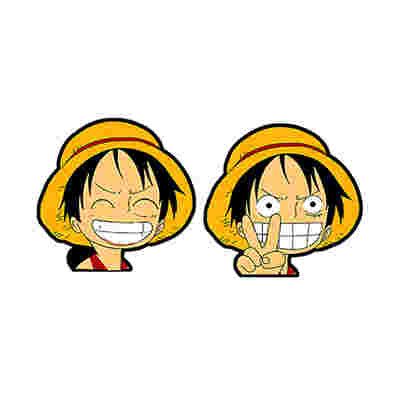 3D Motion Anime Stickers Waterproof Motion One Piece - Luffy