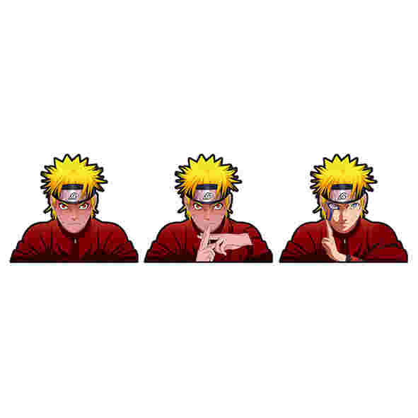 3D Motion Anime Stickers Waterproof Motion Naruto