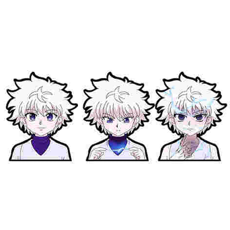 3D Motion Anime Stickers Waterproof Motion Hunter X Hunter - Killua