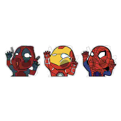 3D Motion Anime Stickers Waterproof Motion Marvel - Spider-Man, Iron-Man & Spider-Man