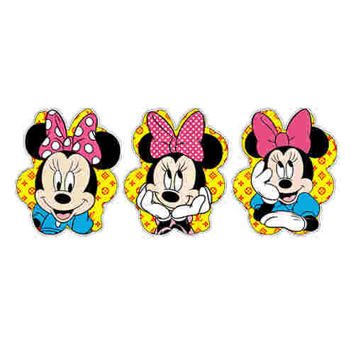 3D Motion Anime Stickers Waterproof Motion Mickey mouse - Minnie Mouse